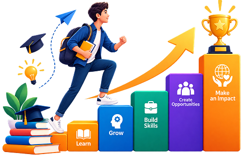 Career growth illustration